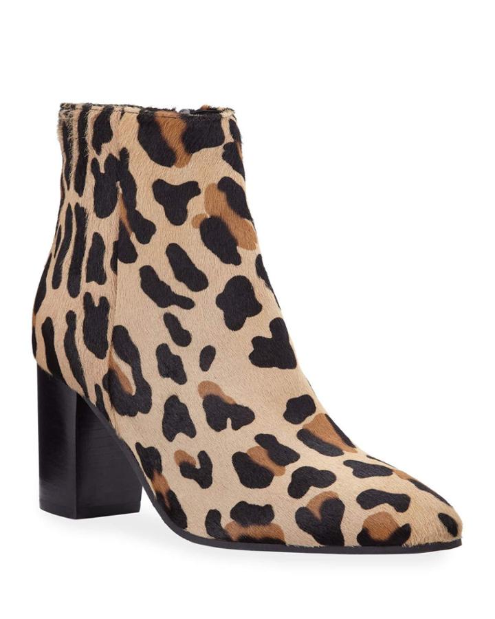 Florita Leopard-print Booties