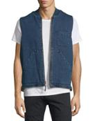 Reversible Southwestern Vest, Indigo
