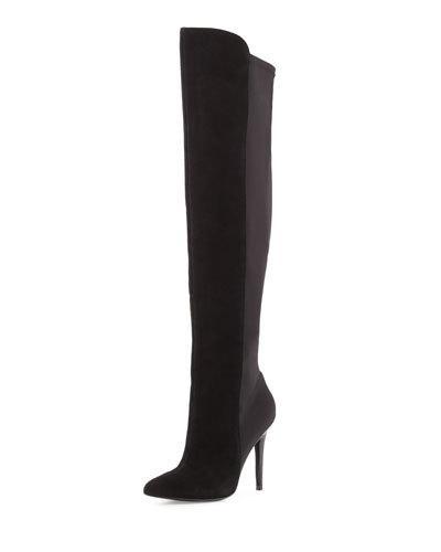 Power Suede Stretch Boot, Black