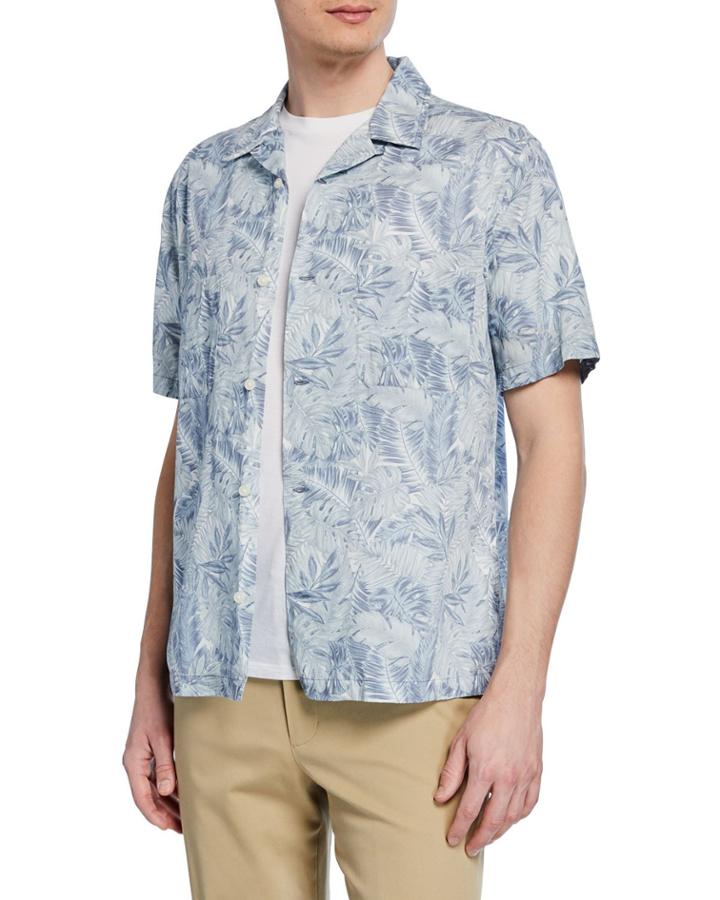 Men's Short-sleeve Double Face California Print