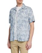 Men's Short-sleeve Double Face California Print