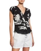Bosko V-neck Cap-sleeve Twisted