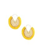 Fringe Filigree Earrings, Yellow