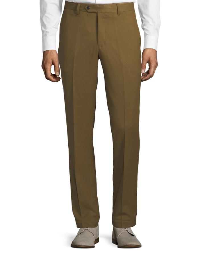 Men's Cavalry Stretch Straight-leg Pants, Camel