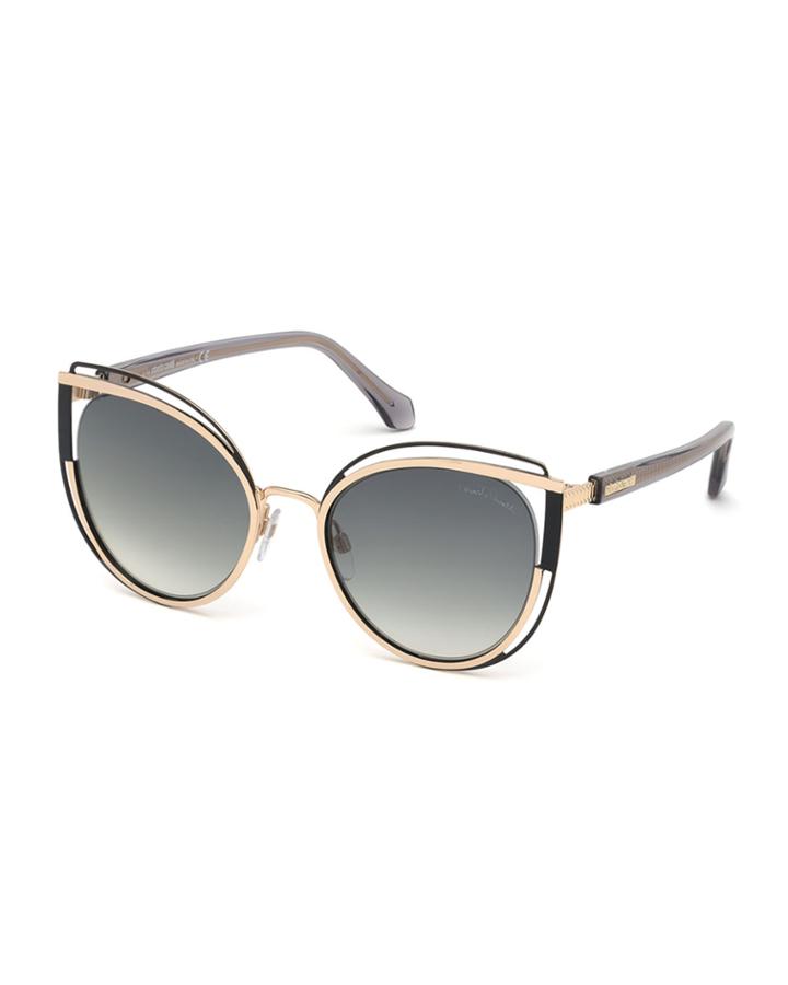 Cutout Cat-eye Metal