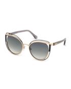 Cutout Cat-eye Metal