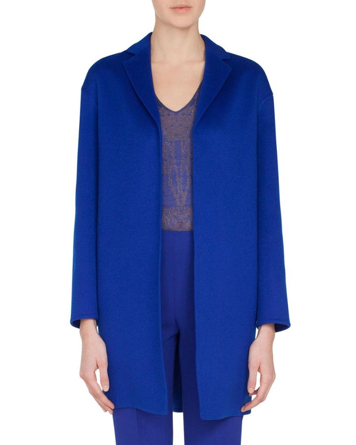 Mae Snap-closure Cashmere Topper Jacket