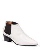 Valmy Two-tone Leather Ankle Booties