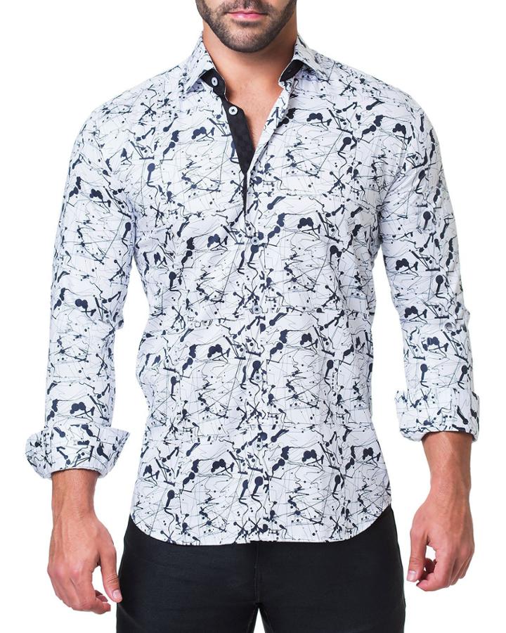 Men's Fibonacci Haring White Shaped-fit