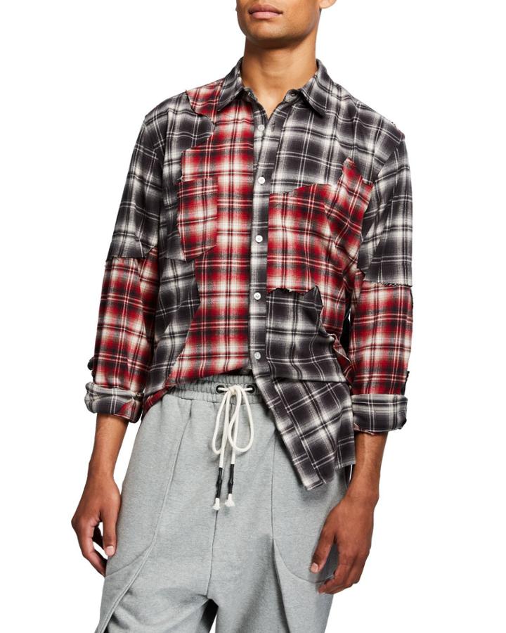Men's Cut Me Up Mixed-plaid