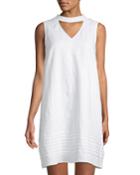 Choker-neck Linen
