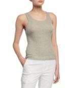 Fine Gauge Scoop-neck Cashmere Tank