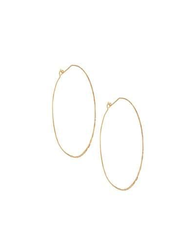 Large Lever Back Hoop Earrings