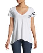 Spooky Bat Short-sleeve V-neck Halloween T-shirt