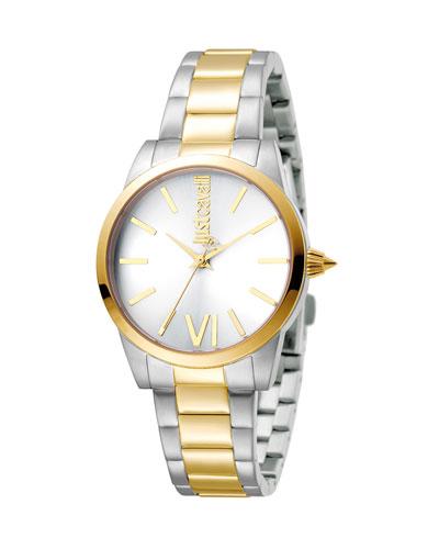 32mm Relaxed Bracelet Watch, Two-tone