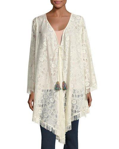 Sequoia Lace Kimono, White