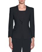 Double-pocket One-button Jacket
