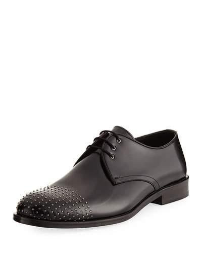 Stud-toe Leather Oxford Dress