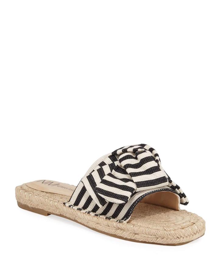 Eleora Striped Bow Espadrille