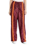 Checkered Tearaway Snap-button Track Pants