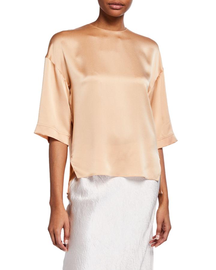 Satin High-low T-shirt