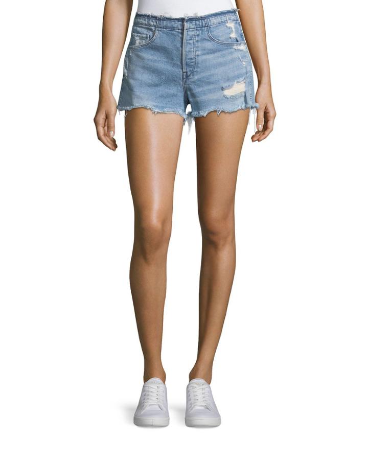 Shelter High-rise Stripped Denim