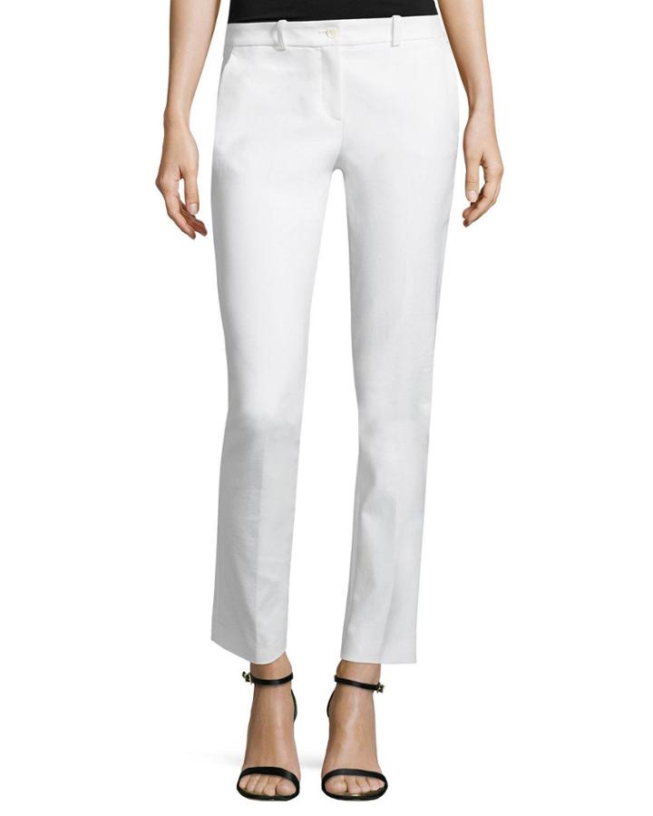 Cropped Straight-leg Pants