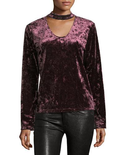 Daisy Velvet Long-sleeve
