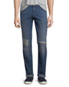 Men's Tyler Tapered Slim-fit Jeans With Distressing, Experiment
