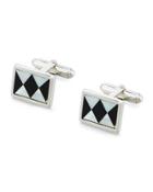 Onyx & Mother-of-pearl Argyle Cuff