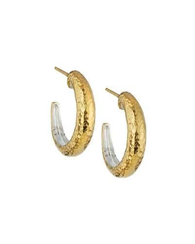 Hoopla Small Tapered Hoop Earrings, Gold