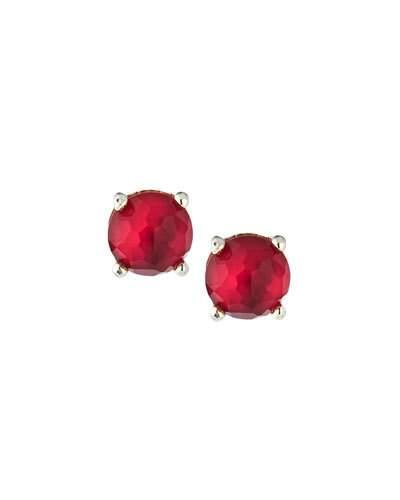 925 Wonderland Mini Stud Earrings In Raspberry
