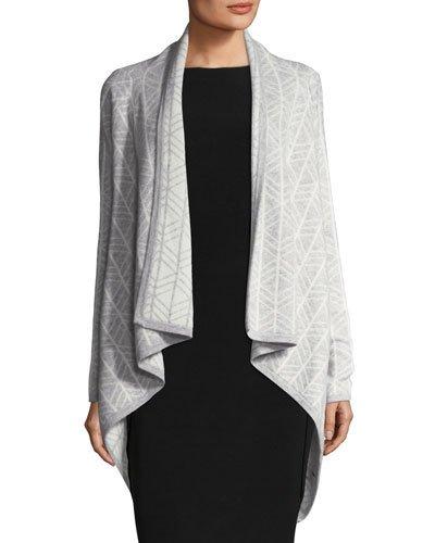 Cashmere Geometric-print Cardigan