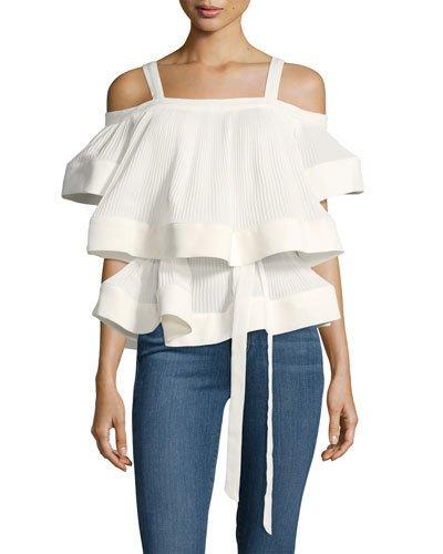 Ruffled Off-the-shoulder Blouse