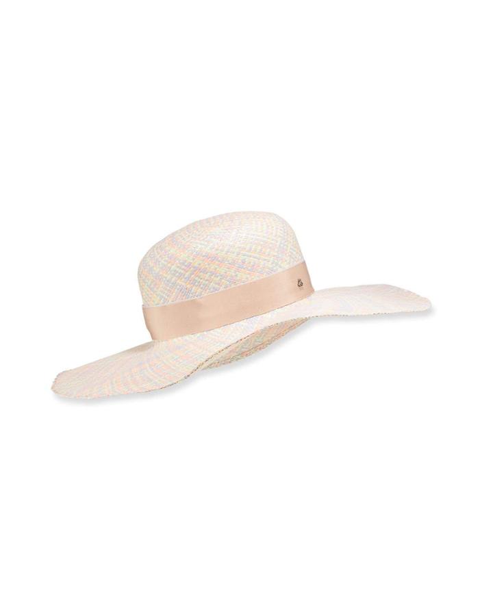 Pastel Straw Floppy Hat