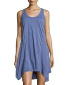Ribbed-panel Racerback Tank Dress,