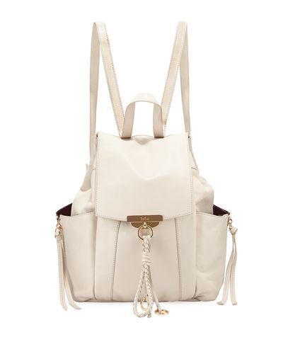 Margot Leather Drawstring Backpack