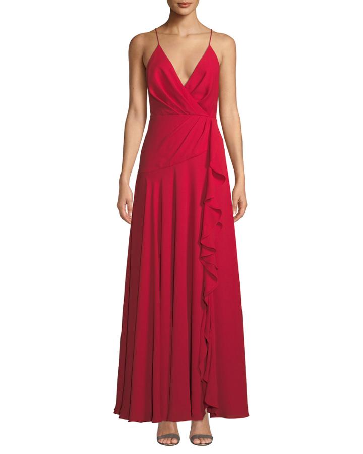 The Naya Crisscross-back Ruffle Dress