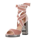 Velvet Chunky Platform