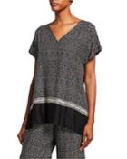 Elvira Polka Dot V-neck Short-sleeve