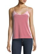 Amber V-neck Velvet Camisole Top