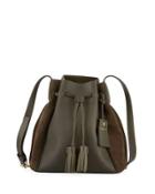 Suede/leather Bucket Bag