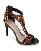 Brooke T Strap Cheetah-embossed Heel