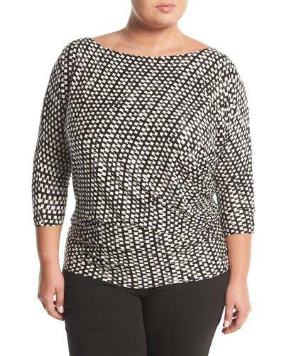 Marcie Ruched Wrap Top,