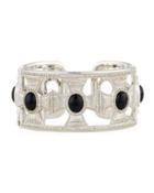Malta Sterling Silver Black Onyx Bracelet