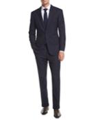 Two-button Wool Plaid
