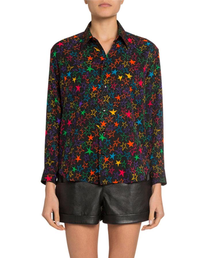 Graffiti Star Print Boyfriend