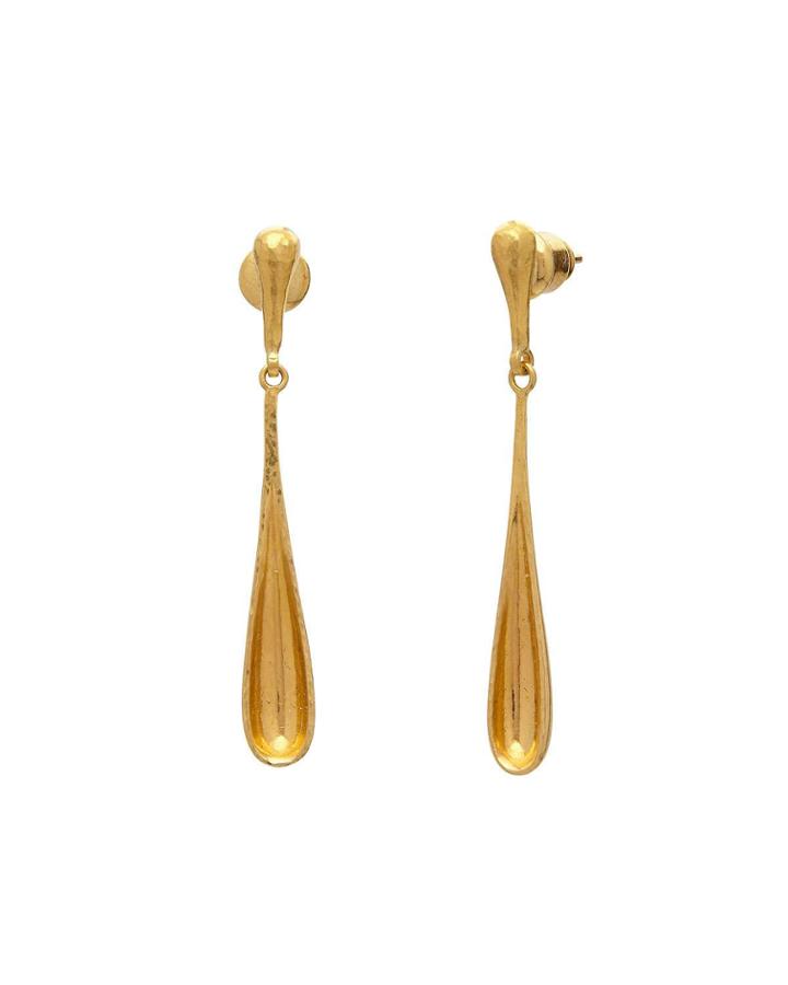 Delicate 22k Splash Drop Earrings