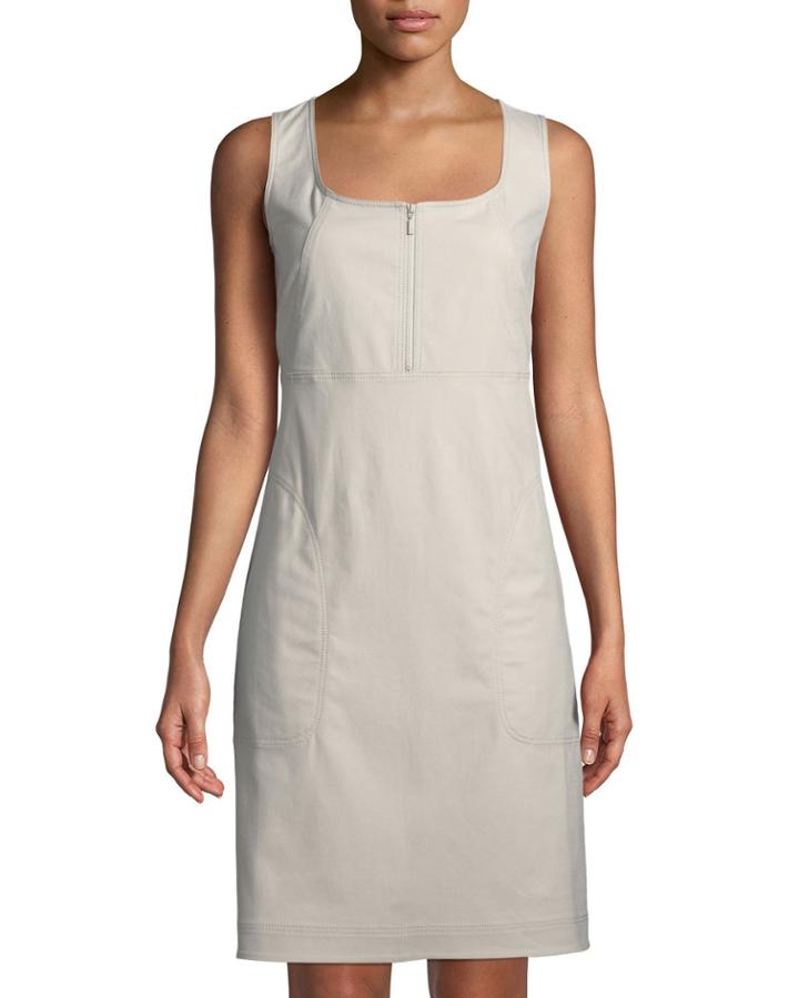 Amoya Zip-front Utility Dress