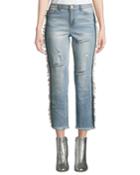 Shadow Distressed Raw-hem